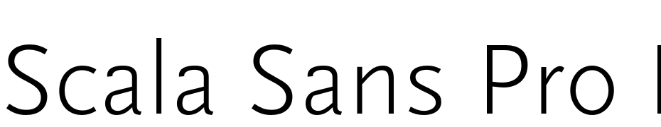 Scala Sans Pro Light cкачать шрифт бесплатно